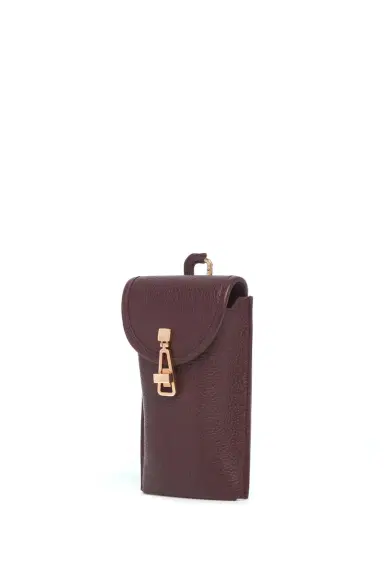 Gabriela Hearst Sunglasses Pouch in Bordeaux Textured Leather | Thumbnail 2 Gabriela Hearst Sunglasses Pouch in Bordeaux Textured Leather | Thumbnail 2
