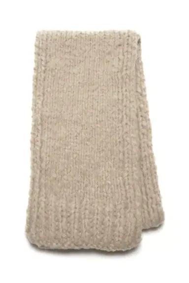 GABRIELA HEARST Pyke Knit Scarf in Oatmeal Welfat Cashmere | Thumbnail 1 GABRIELA HEARST Pyke Knit Scarf in Oatmeal Welfat Cashmere | Thumbnail 1