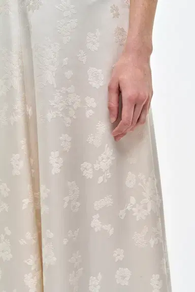 Gabriela Hearst Larkin Maxi Dress in & Black Embroidered Silk | Thumbnail 8