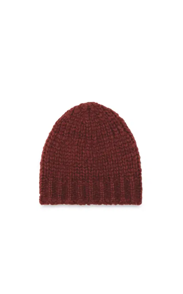 GABRIELA HEARST Pacino Knit Hat in Burnt Sienna Welfat Cashmere