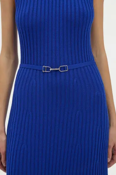 Gabriela Hearst Meier Knit Midi Dress in Cobalt Merino Wool Cashmere | Thumbnail 6 Gabriela Hearst Meier Knit Midi Dress in Cobalt Merino Wool Cashmere | Thumbnail 6