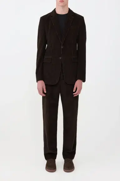Gabriela Hearst Irving Jacket in Chocolate Fine Cashmere Corduroy | Thumbnail 3 Gabriela Hearst Irving Jacket in Chocolate Fine Cashmere Corduroy | Thumbnail 3