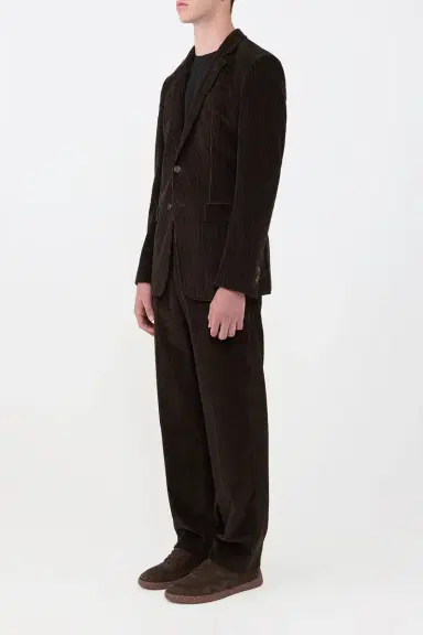 Gabriela Hearst Irving Jacket in Chocolate Fine Cashmere Corduroy | Thumbnail 4 Gabriela Hearst Irving Jacket in Chocolate Fine Cashmere Corduroy | Thumbnail 4