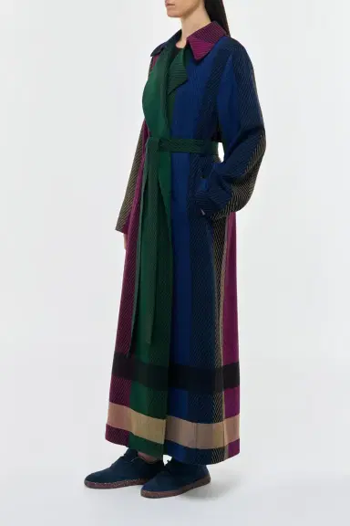 Gabriela Hearst Lyra Trench Coat in Multi Cashmere | Thumbnail 4 Gabriela Hearst Lyra Trench Coat in Multi Cashmere | Thumbnail 4