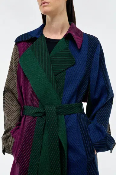 Gabriela Hearst Lyra Trench Coat in Multi Cashmere | Thumbnail 6 Gabriela Hearst Lyra Trench Coat in Multi Cashmere | Thumbnail 6