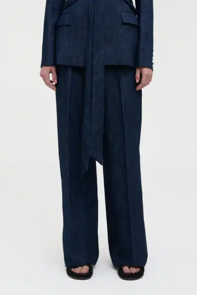 Gabriela Hearst Norman Wide-leg Pant in Recycled Cotton Denim | Thumbnail 6