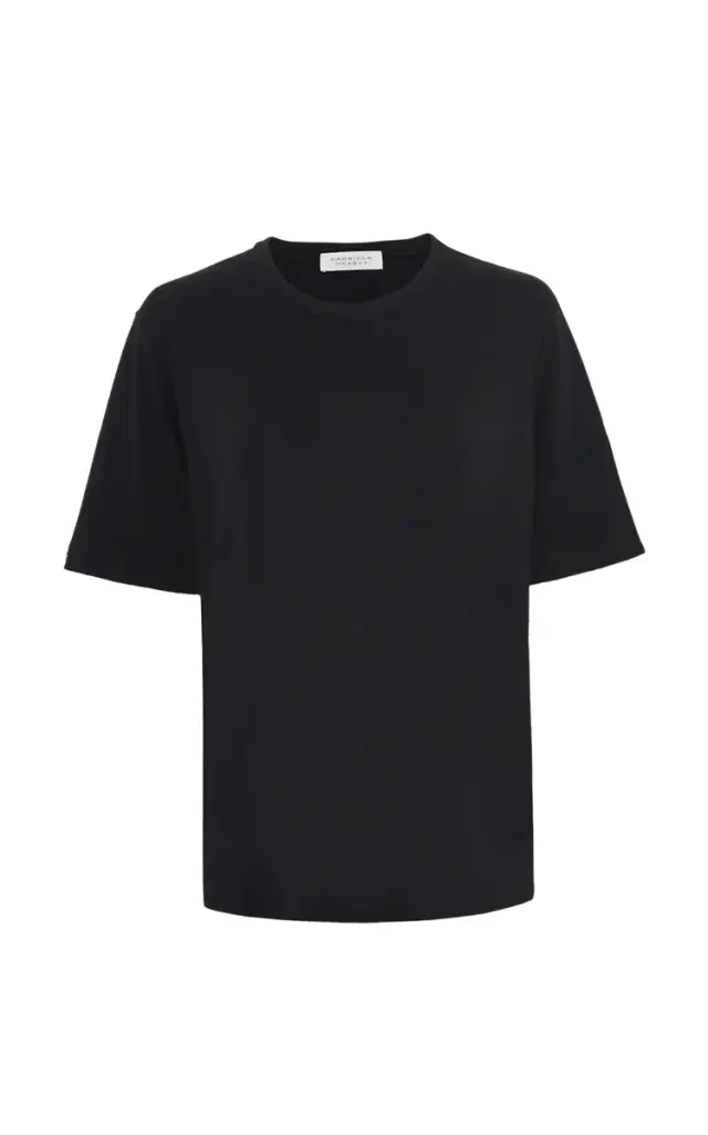 GABRIELA HEARST Kirby T-Shirt in Black Cashmere Jersey