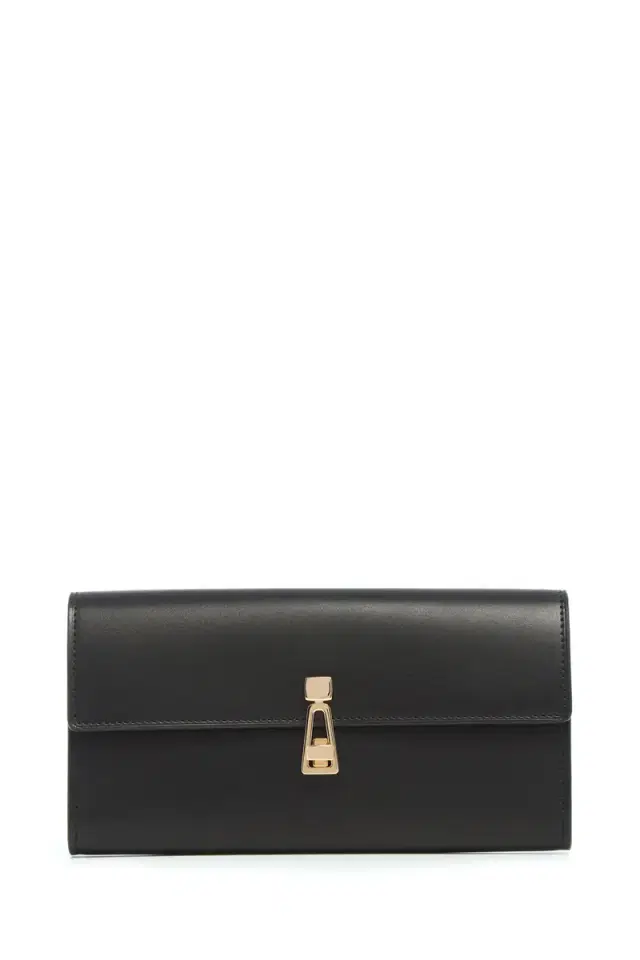 Gabriela Hearst Phone Wallet in Black Leather