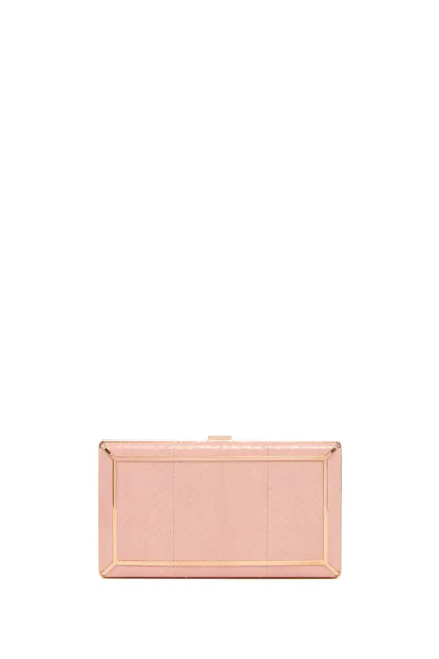 Gabriela Hearst Callas Clutch in Pink Snakeskin