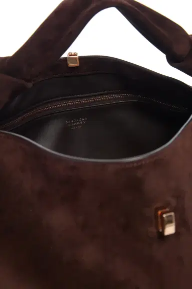 Gabriela Hearst Small Antonia Bag in Dark Brown Suede | Thumbnail 4 Gabriela Hearst Small Antonia Bag in Dark Brown Suede | Thumbnail 4