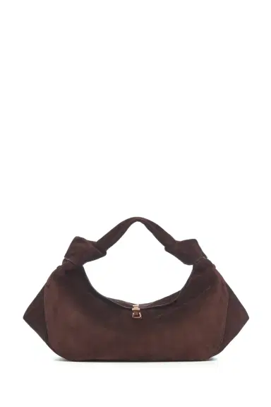 Gabriela Hearst Small Antonia Bag in Dark Brown Suede | Thumbnail 1 Gabriela Hearst Small Antonia Bag in Dark Brown Suede | Thumbnail 1