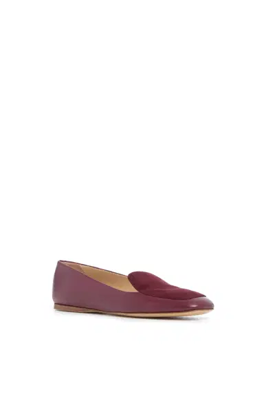 Gabriela Hearst Aveda Flat Loafer in Bordeaux Leather & Suede | Thumbnail 2 Gabriela Hearst Aveda Flat Loafer in Bordeaux Leather & Suede | Thumbnail 2