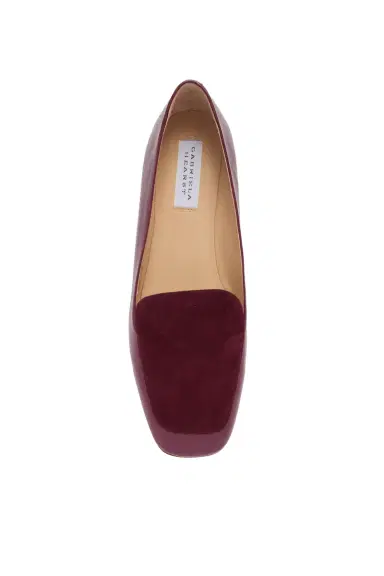 Gabriela Hearst Aveda Flat Loafer in Bordeaux Leather & Suede | Thumbnail 4 Gabriela Hearst Aveda Flat Loafer in Bordeaux Leather & Suede | Thumbnail 4
