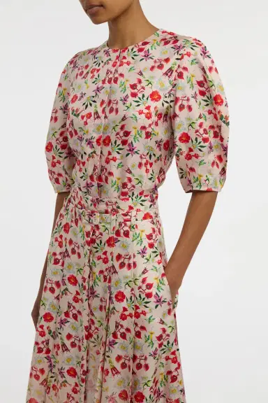 Gabriela Hearst Edify Top in Uruguayan Flowers Printed Silk | Thumbnail 5 Gabriela Hearst Edify Top in Uruguayan Flowers Printed Silk | Thumbnail 5