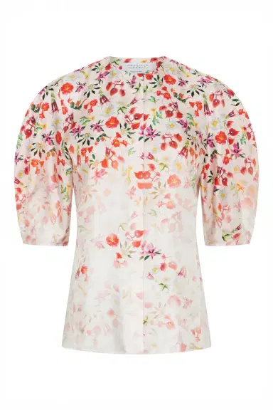 Gabriela Hearst Edify Top in Uruguayan Flowers Printed Silk | Thumbnail 1 Gabriela Hearst Edify Top in Uruguayan Flowers Printed Silk | Thumbnail 1