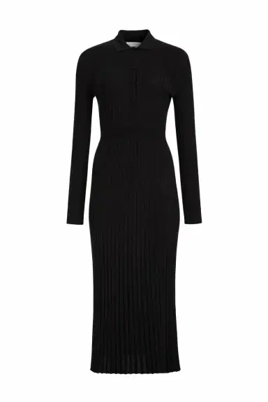 Gabriela Hearst Ardor Knit Maxi Dress in Black Cashmere Silk | Thumbnail 1 Gabriela Hearst Ardor Knit Maxi Dress in Black Cashmere Silk | Thumbnail 1