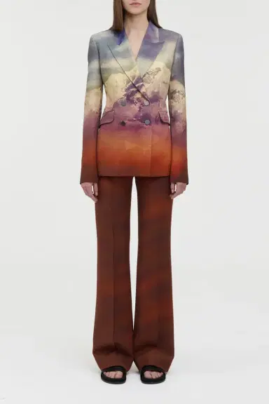 Gabriela Hearst Vesta Flare Pant in Mountain Virgin Wool | Thumbnail 2 Gabriela Hearst Vesta Flare Pant in Mountain Virgin Wool | Thumbnail 2