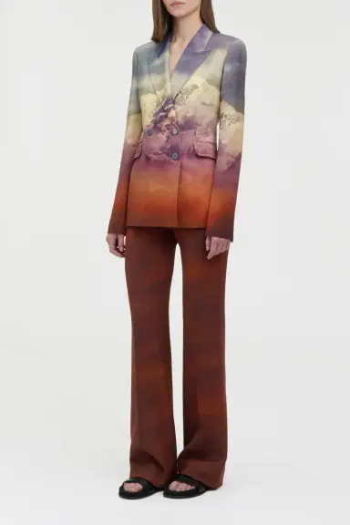 Gabriela Hearst Vesta Flare Pant in Mountain Virgin Wool | Thumbnail 3 Gabriela Hearst Vesta Flare Pant in Mountain Virgin Wool | Thumbnail 3