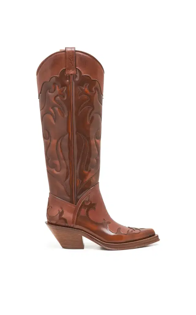 GABRIELA HEARST Capitana Cowboy Boot in Cognac Leather