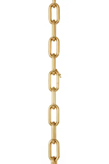 Gabriela Hearst Large Link Necklace in 18K Yellow Gold (Small Links) | Thumbnail 4