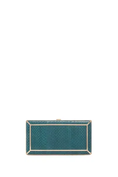 Gabriela Hearst Callas Clutch in Green Snakeskin | Thumbnail 1 Gabriela Hearst Callas Clutch in Green Snakeskin | Thumbnail 1