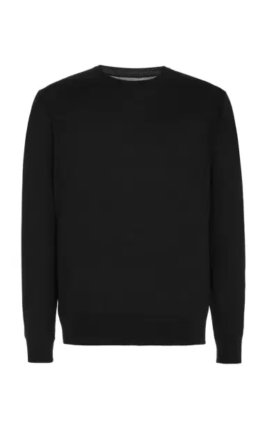 Gabriela Hearst Palco Knit Sweater in Black Merino Wool | Thumbnail 1