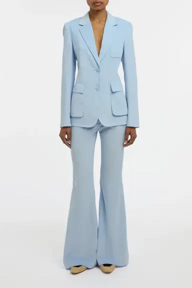 Gabriela Hearst Louisa Blazer in Light Blue Sea Island Cotton Corduroy | Thumbnail 2 Gabriela Hearst Louisa Blazer in Light Blue Sea Island Cotton Corduroy | Thumbnail 2