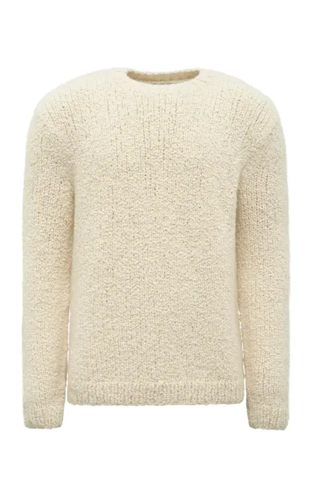 Gabriela Hearst Typhon Knit Sweater in  Cashmere Boucle
