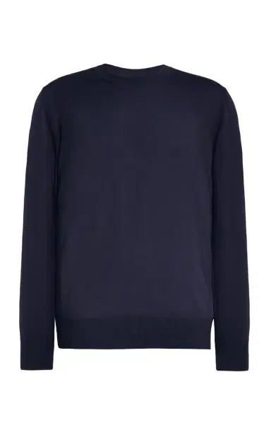 Gabriela Hearst Palco Knit Sweater in Navy Merino Wool | Thumbnail 1