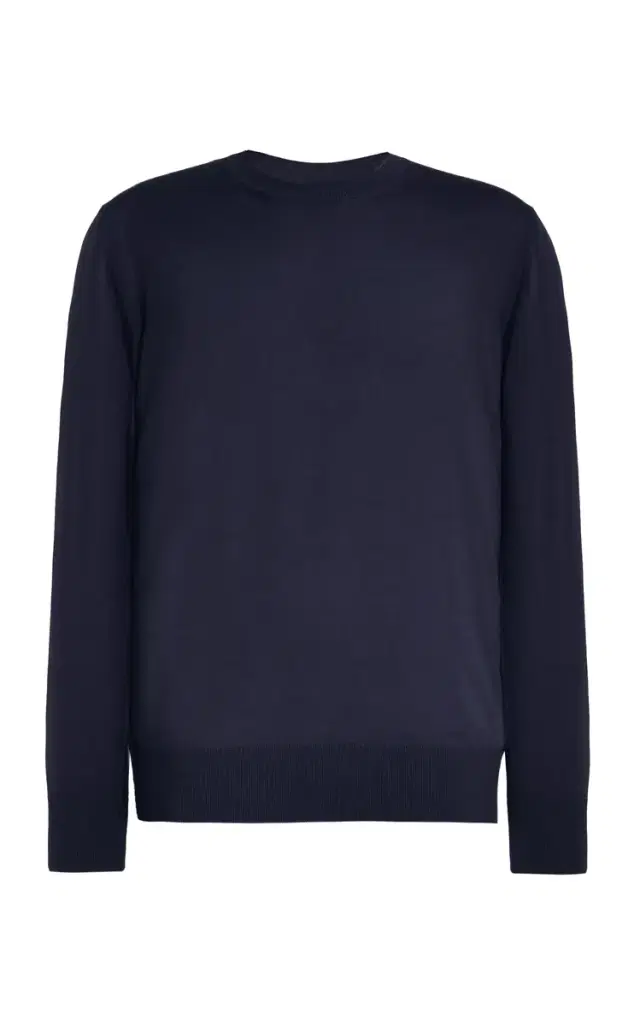 Gabriela Hearst Palco Knit Sweater in Navy Merino Wool