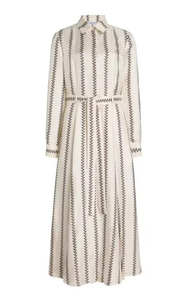 Gabriela Hearst Galway Maxi Shirtdress in Multi Printed Silk Twill | Thumbnail 1 Gabriela Hearst Galway Maxi Shirtdress in Multi Printed Silk Twill | Thumbnail 1