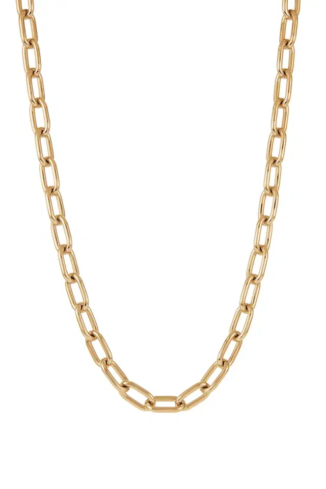 Medium Link Necklace in 18K Yellow Gold (Classic Links)