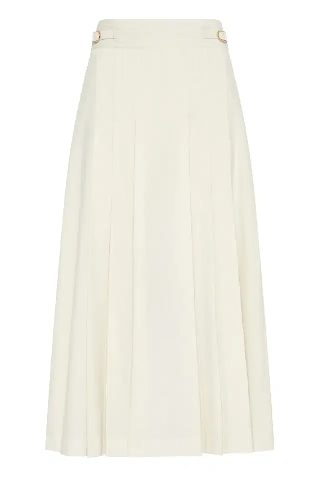 Gabriela Hearst Wesley Pleated Midi Skirt in  Sea Island Cotton Corduroy