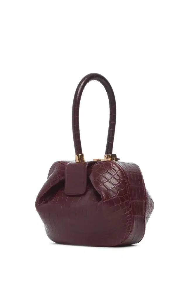 GABRIELA HEARST Nina Bag in Bordeaux Crocodile Leather
