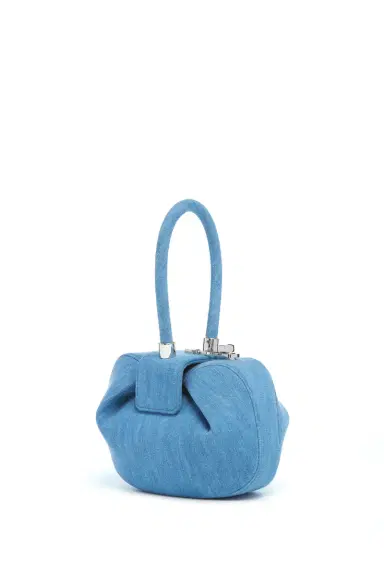 Gabriela Hearst Demi Bag in Light Blue Recycled Cotton Linen Denim | Thumbnail 1 Gabriela Hearst Demi Bag in Light Blue Recycled Cotton Linen Denim | Thumbnail 1