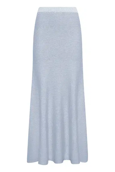 Gabriela Hearst Manni Knit Maxi Skirt in Light Blue Cashmere | Thumbnail 1 Gabriela Hearst Manni Knit Maxi Skirt in Light Blue Cashmere | Thumbnail 1