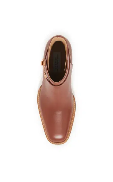 Gabriela Hearst Nina Clasp Ankle Boot in Cognac Leather | Thumbnail 4 Gabriela Hearst Nina Clasp Ankle Boot in Cognac Leather | Thumbnail 4
