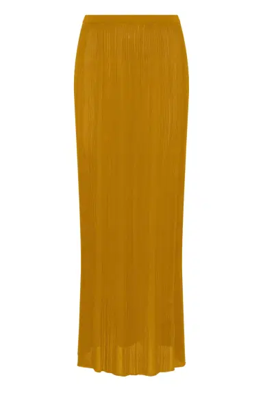 Gabriela Hearst Daniella Knit Maxi Skirt in Golden Birch Silk | Thumbnail 1 Gabriela Hearst Daniella Knit Maxi Skirt in Golden Birch Silk | Thumbnail 1