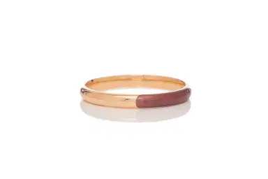 Gabriela Hearst Bangle in 18K Rose Gold & Vitreous Brown Enamel | Thumbnail 2