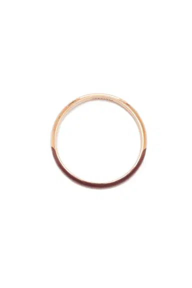 Gabriela Hearst Bangle in 18K Rose Gold & Vitreous Brown Enamel | Thumbnail 4