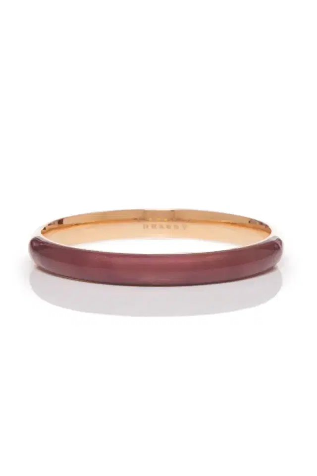Gabriela Hearst Bangle in 18K Rose Gold & Vitreous Brown Enamel