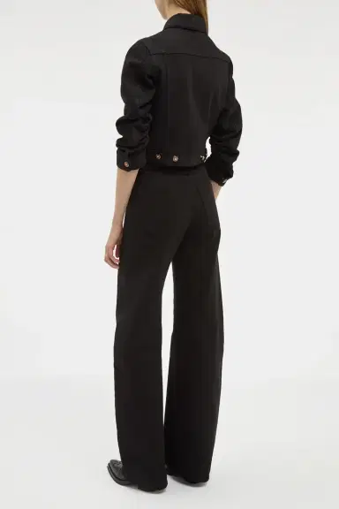 Gabriela Hearst Adira Jacket in Black Recycled Cotton Denim | Thumbnail 5 Gabriela Hearst Adira Jacket in Black Recycled Cotton Denim | Thumbnail 5