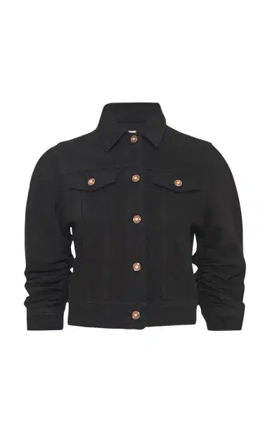 Gabriela Hearst Adira Jacket in Black Recycled Cotton Denim | Thumbnail 1 Gabriela Hearst Adira Jacket in Black Recycled Cotton Denim | Thumbnail 1