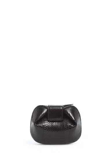 Gabriela Hearst Soft Demi Clutch in Black Snakeskin | Thumbnail 2