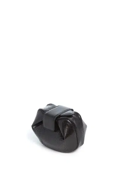 Gabriela Hearst Soft Demi Clutch in Black Snakeskin | Thumbnail 3