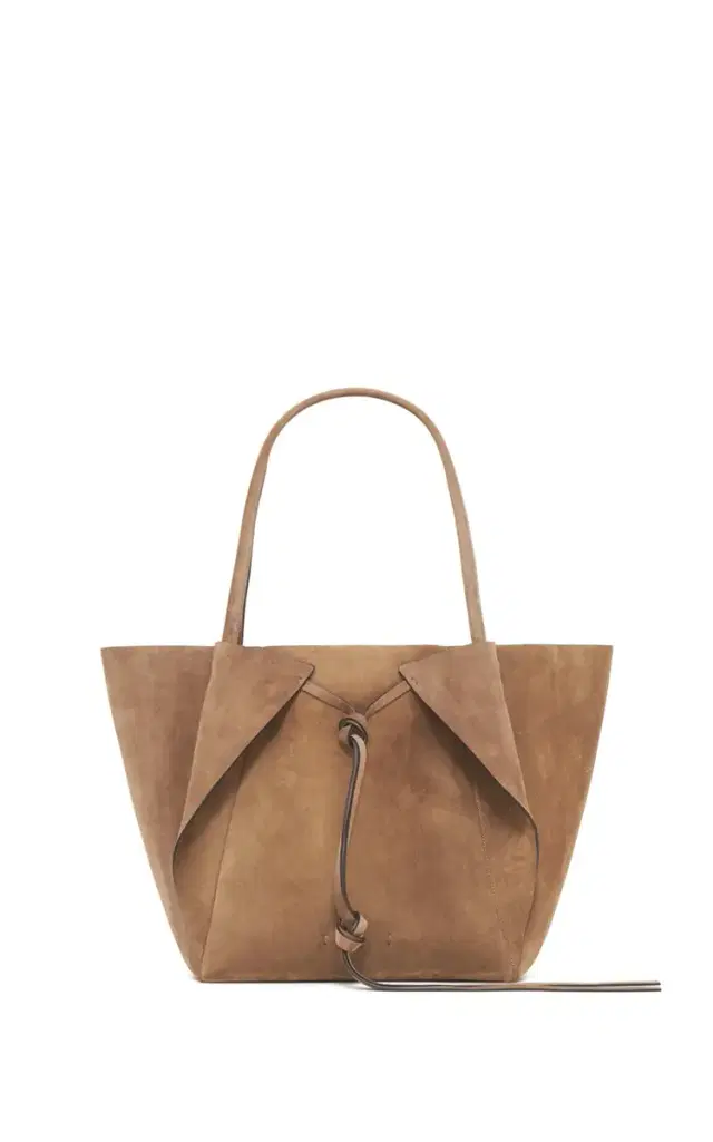 Gabriela Hearst Marija Tote Bag in Dark Sand Suede