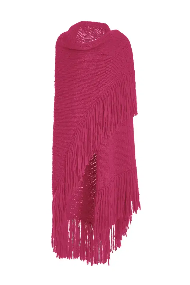 Gabriela Hearst Lauren Knit Wrap in Fuchsia Welfat Cashmere