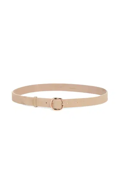 Gabriela Hearst Thin Elster Belt in Light Beige Suede | Thumbnail 1 Gabriela Hearst Thin Elster Belt in Light Beige Suede | Thumbnail 1