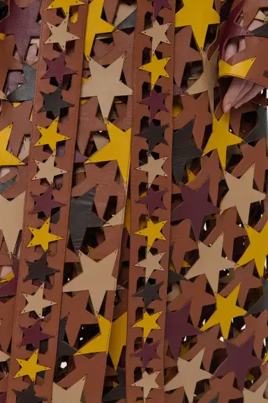 Gabriela Hearst Nuria Patchwork Stars Trench Coat In Multi Nappa Leather | Thumbnail 8