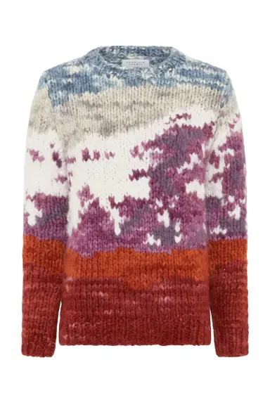 Gabriela Hearst Sylphora Knit Crewneck Sweater in Mountain Welfat Cashmere | Thumbnail 1 Gabriela Hearst Sylphora Knit Crewneck Sweater in Mountain Welfat Cashmere | Thumbnail 1